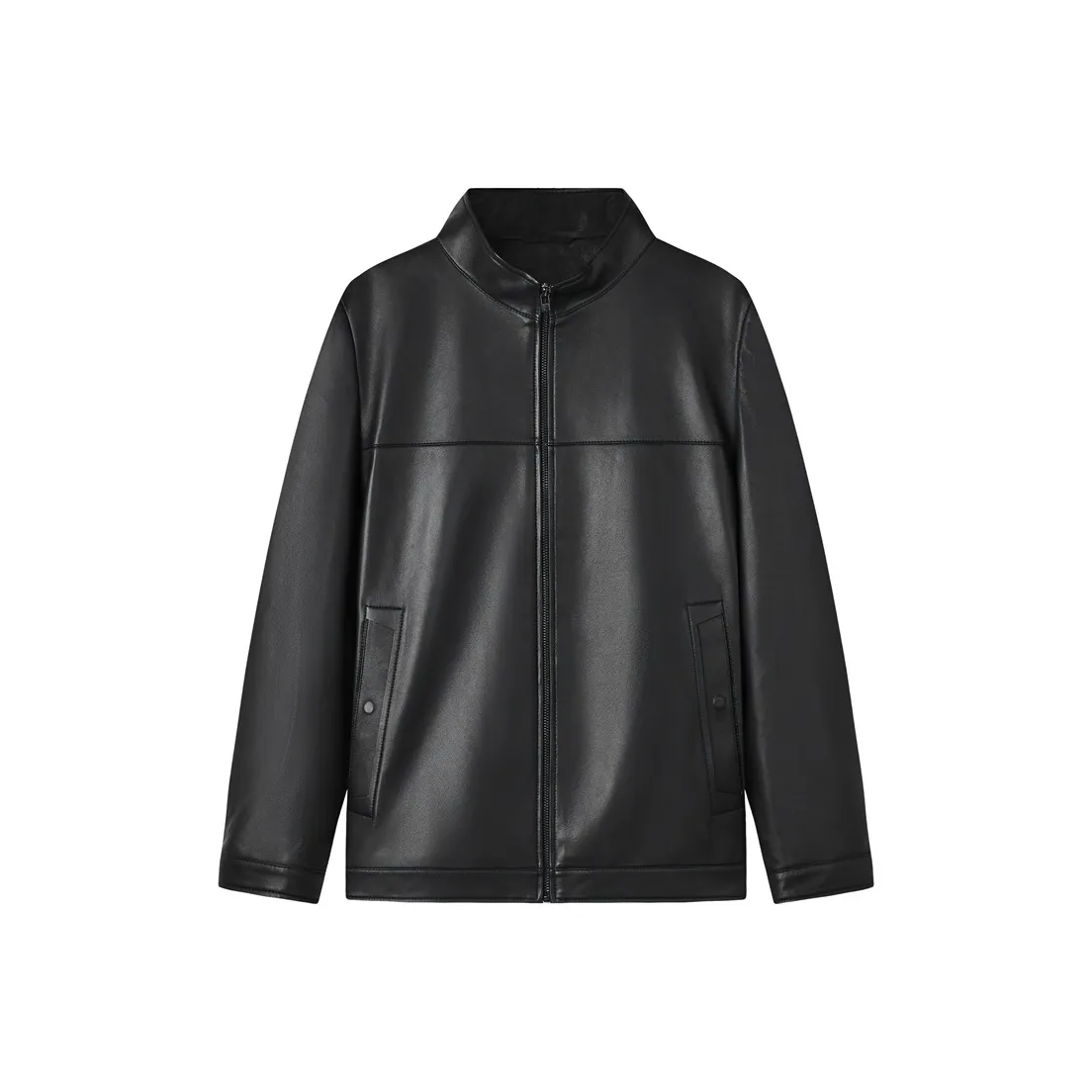 Jiumuwang мужские брюки эксперт Кожа Куртка Унисекс Черный