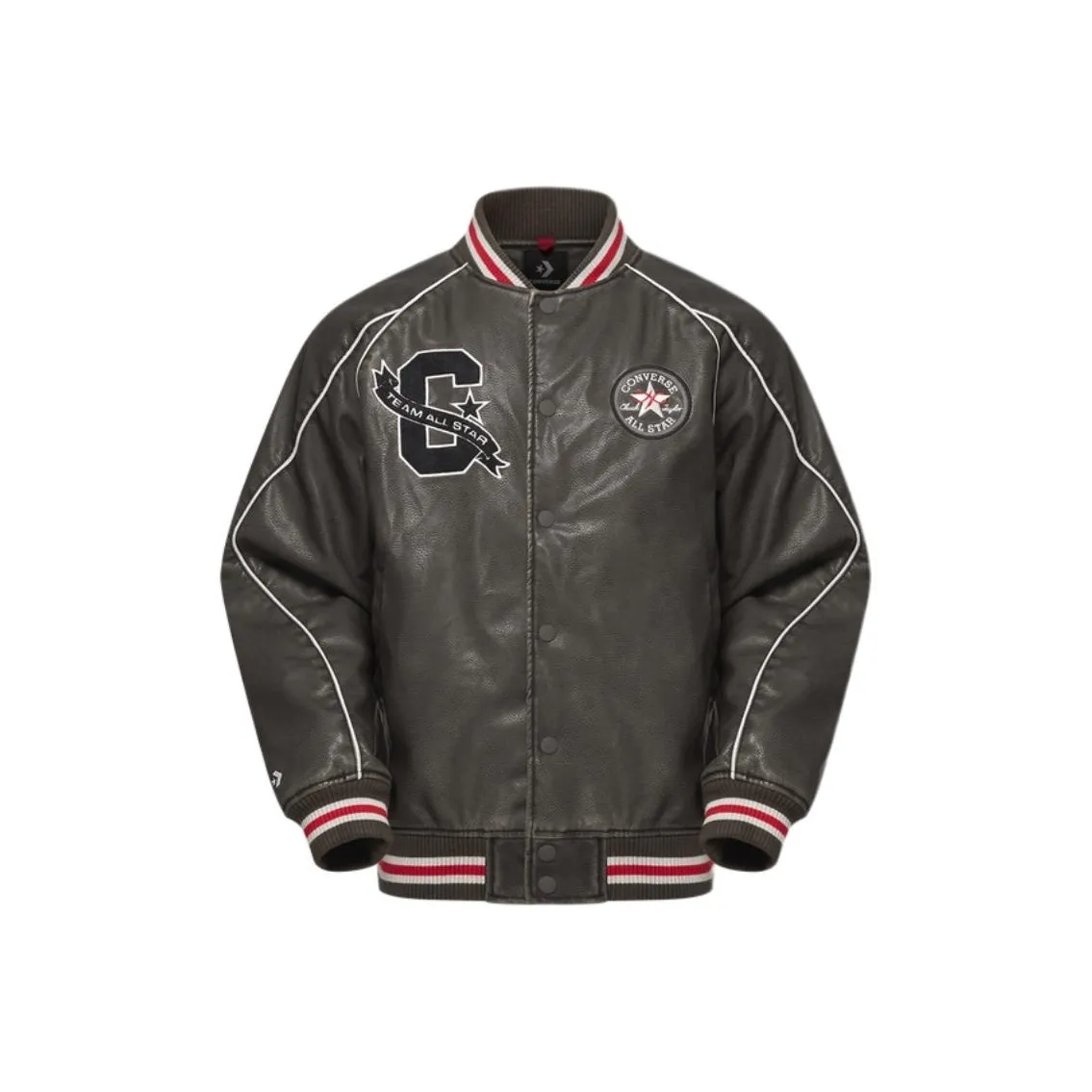 Конверс AW24 Бейсбольная куртка Мужская Армейский зеленый