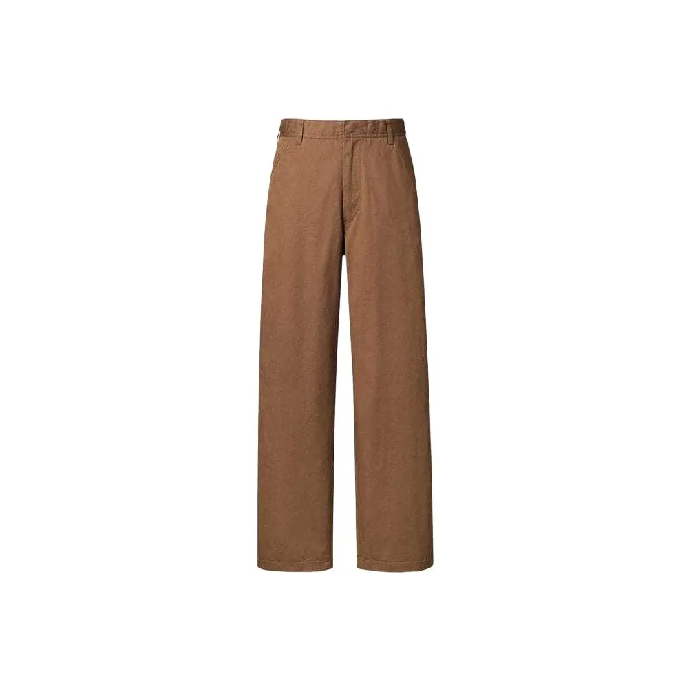 UNIQLO SS24 Casual Pants Men's Chestnut Shell Brown