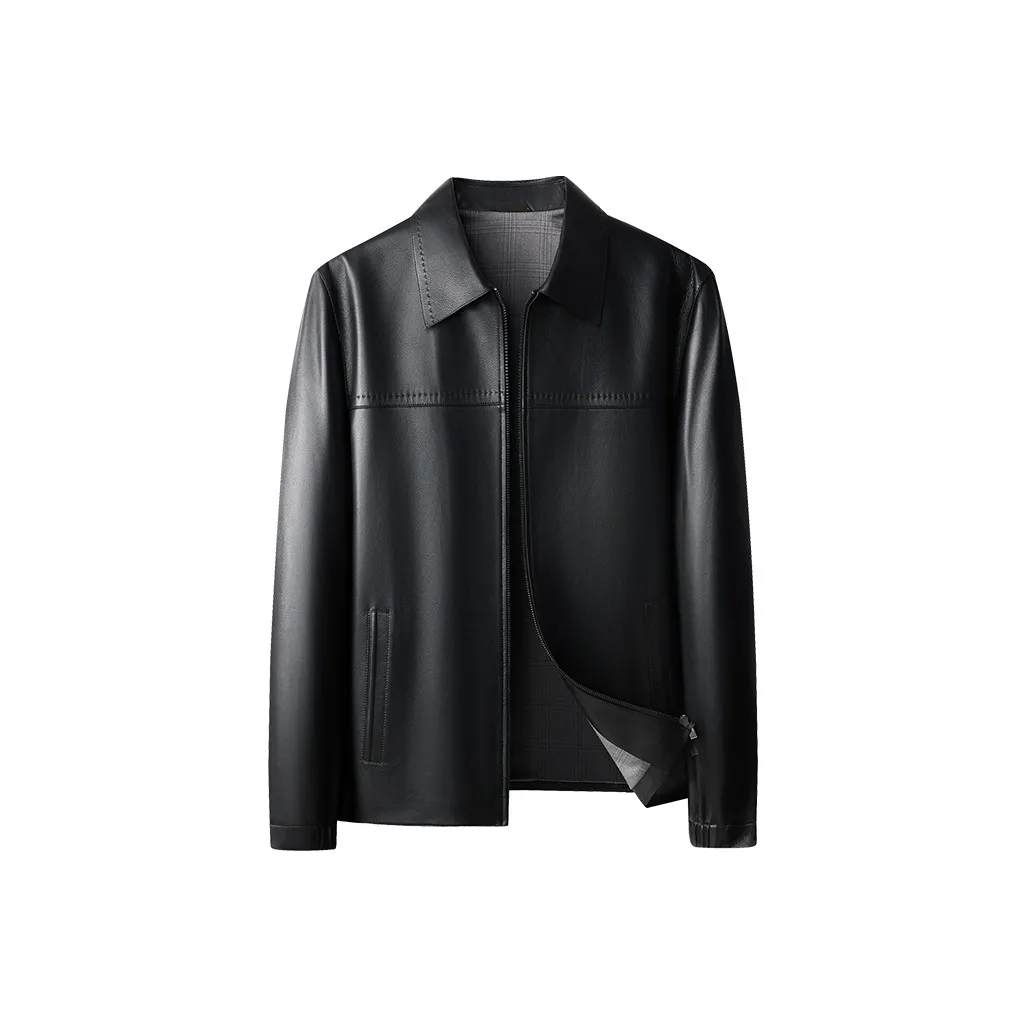 PIERRE CARDIN Кожа Куртка Мужская Черная