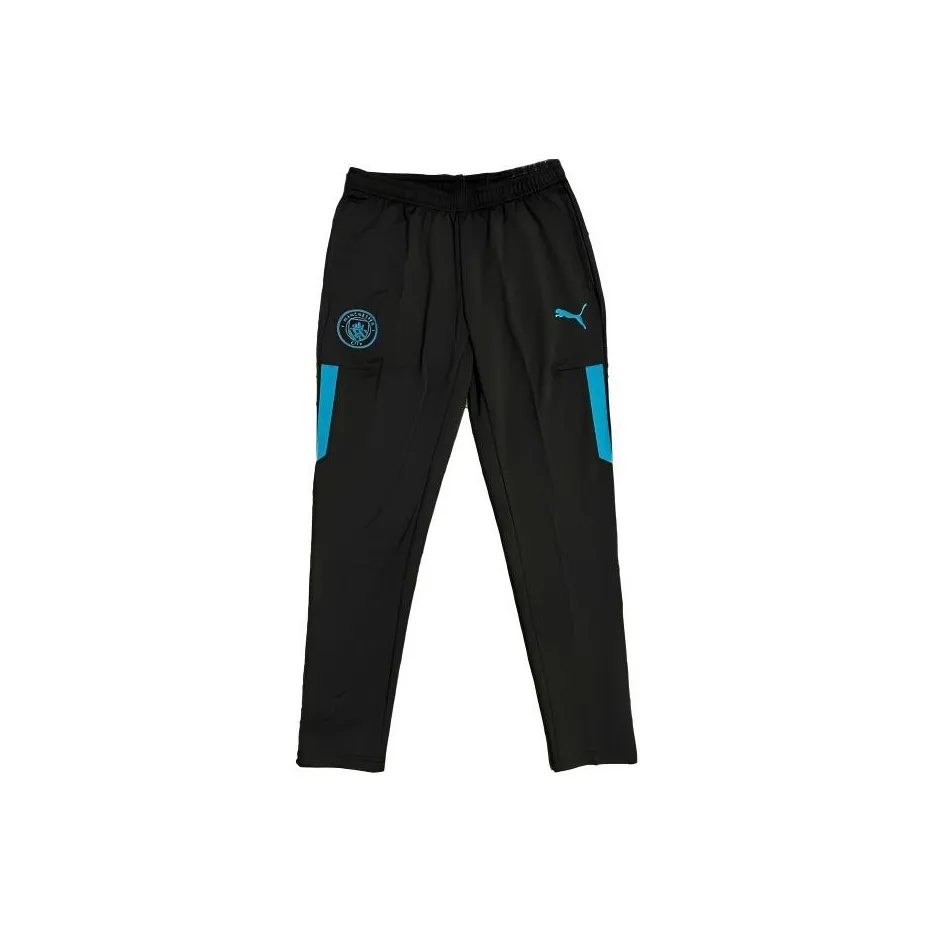 PUMA Вязаные Тренировочные Штаны Игровая Версия 21 22 Сезон Manchester City Мужской Черный