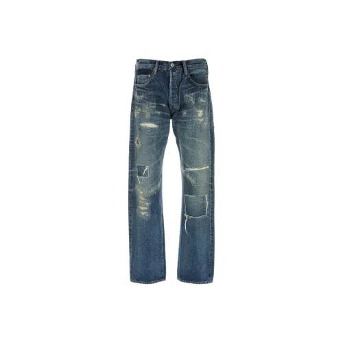 JUNYA WATANABE Индиго Мужские Джинсы