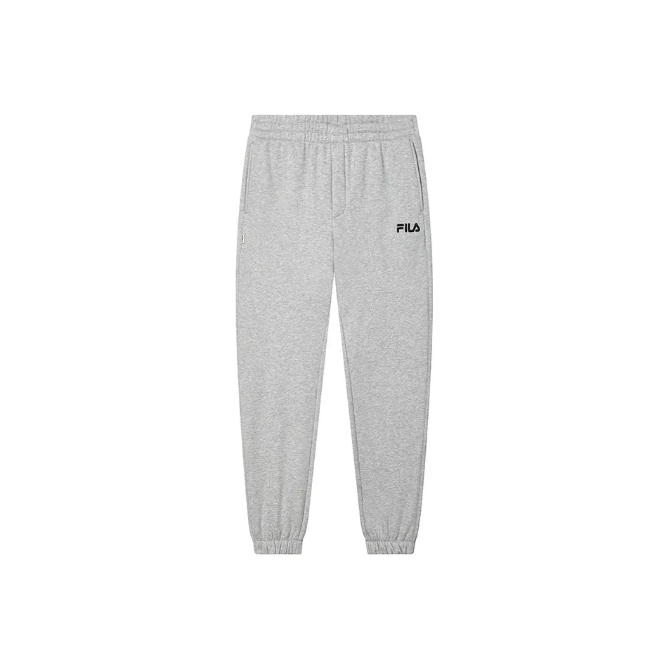 FILA Knitted Sports Pants Men's Mist Heather Gray