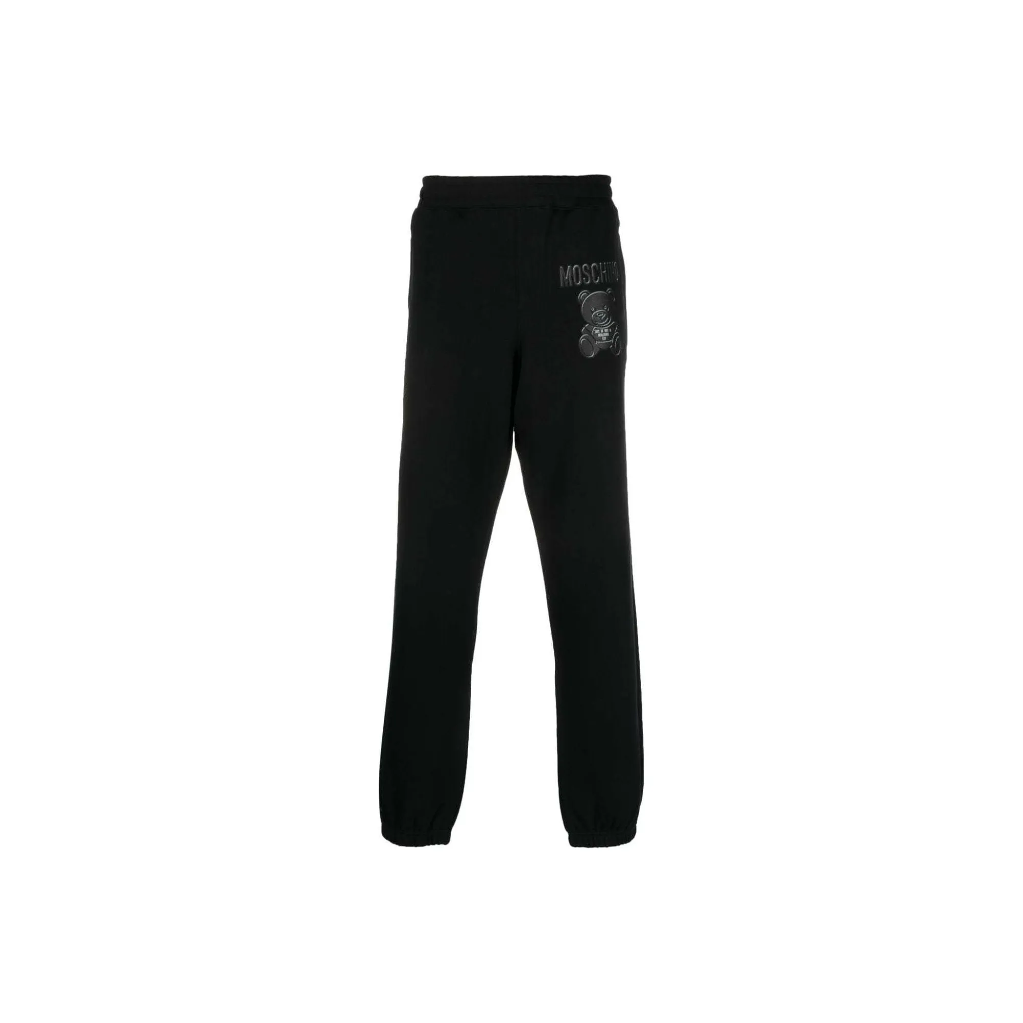 MOSCHINO Logo print Organic Cotton Track Pants