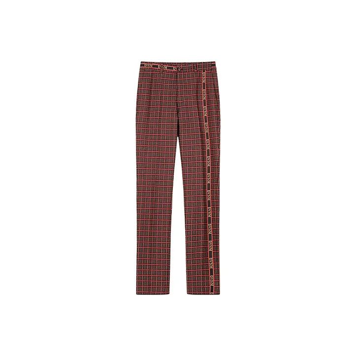 DAVID NAMAN SS22 Straight Casual Pants Men's Burgundy
