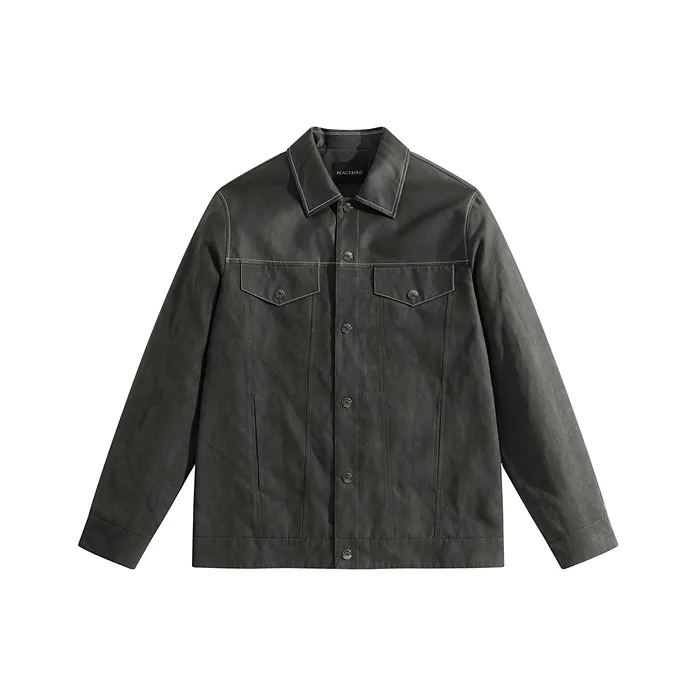 PEACEBIRD MEN Оливково-зеленый 1 Мужская Куртка