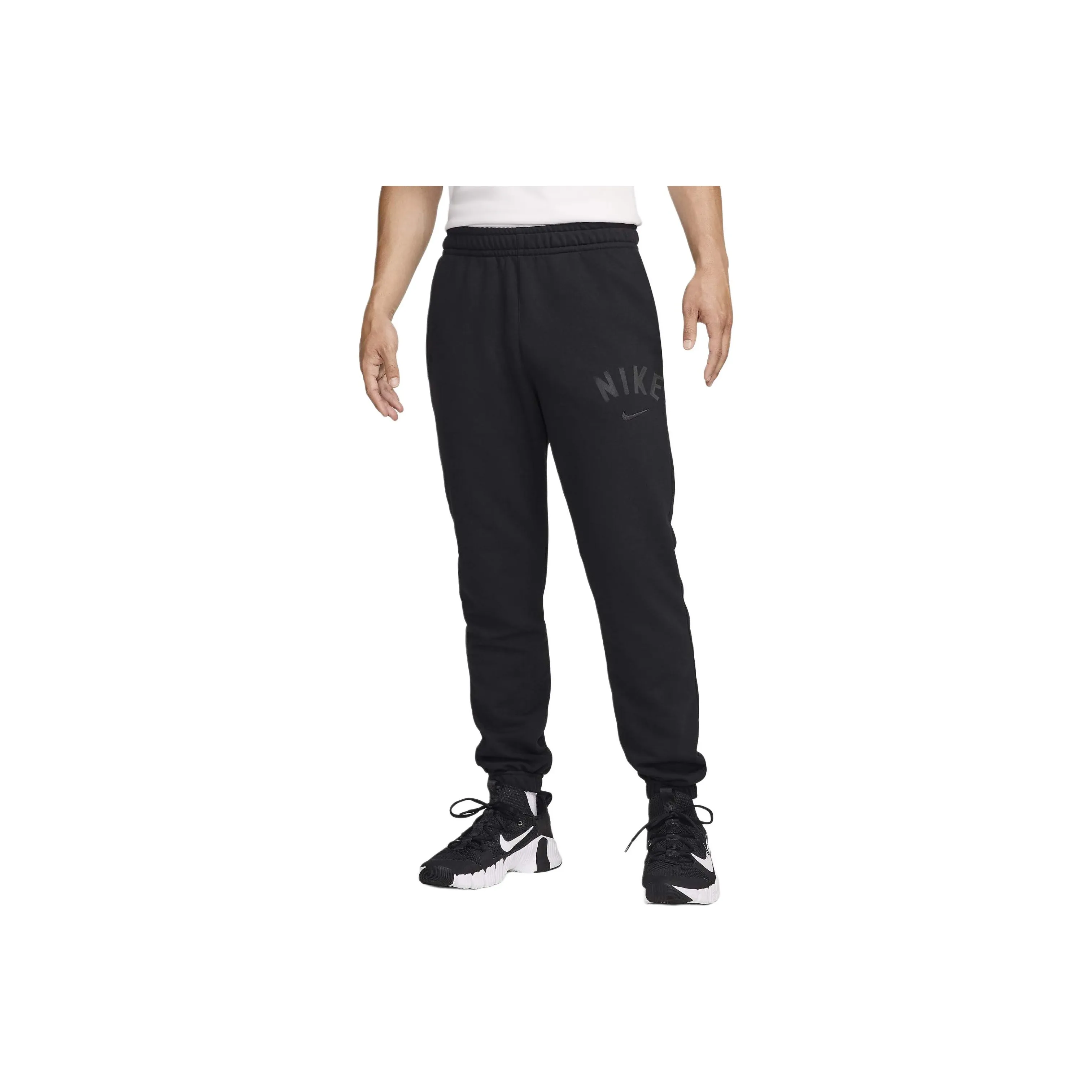 Nike Swoosh Повседневные брюки Мужские Черные