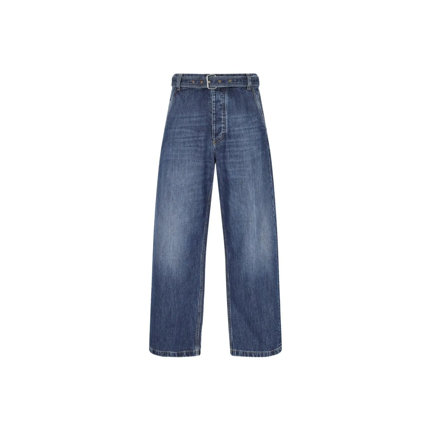 Bottega Veneta Belted Cargo Denim Trousers