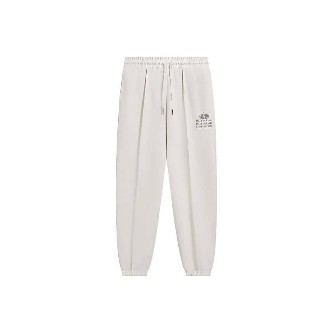 XTEP Knitted Sweatpants Unisex Cotton White