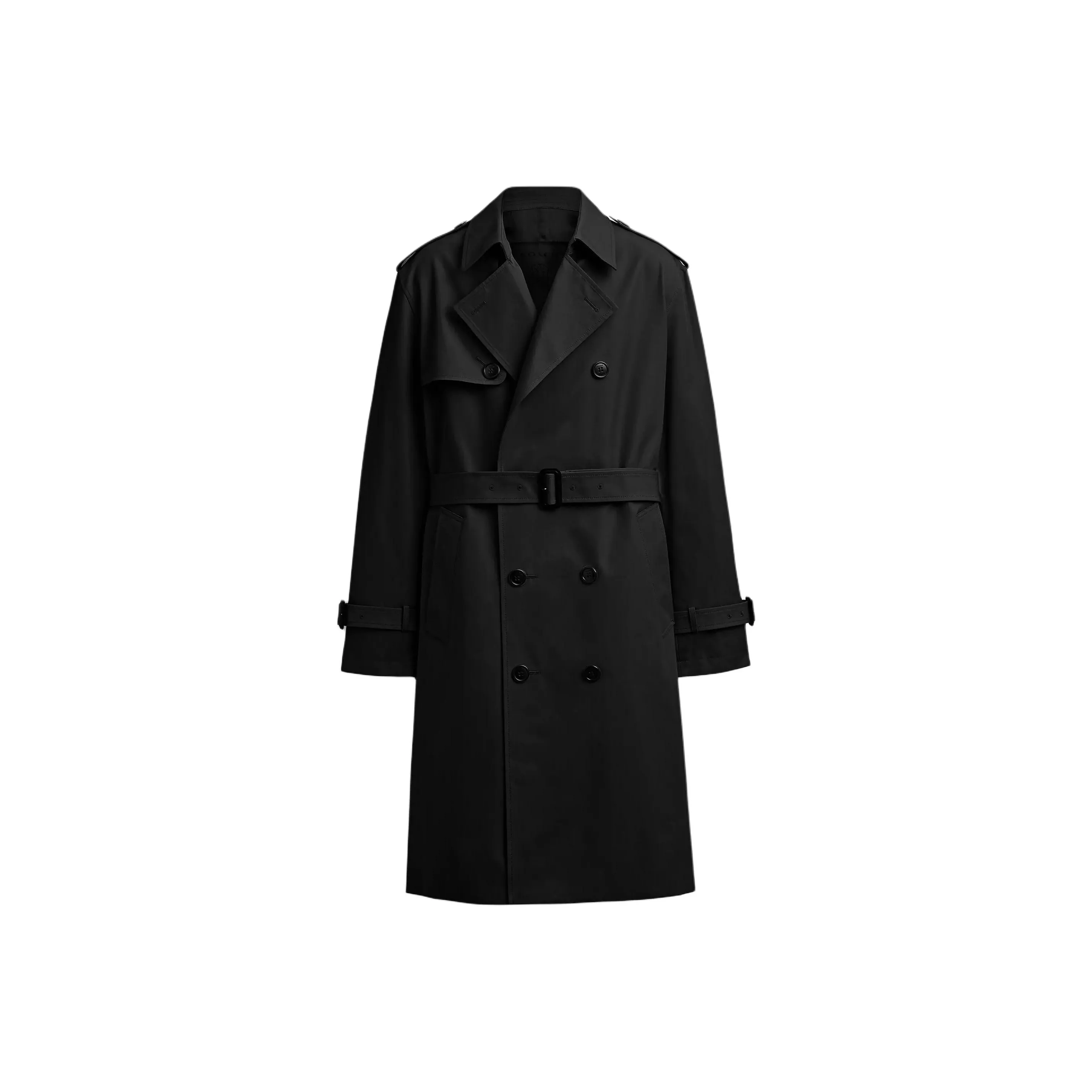 COACH Trench Coats Men's Black