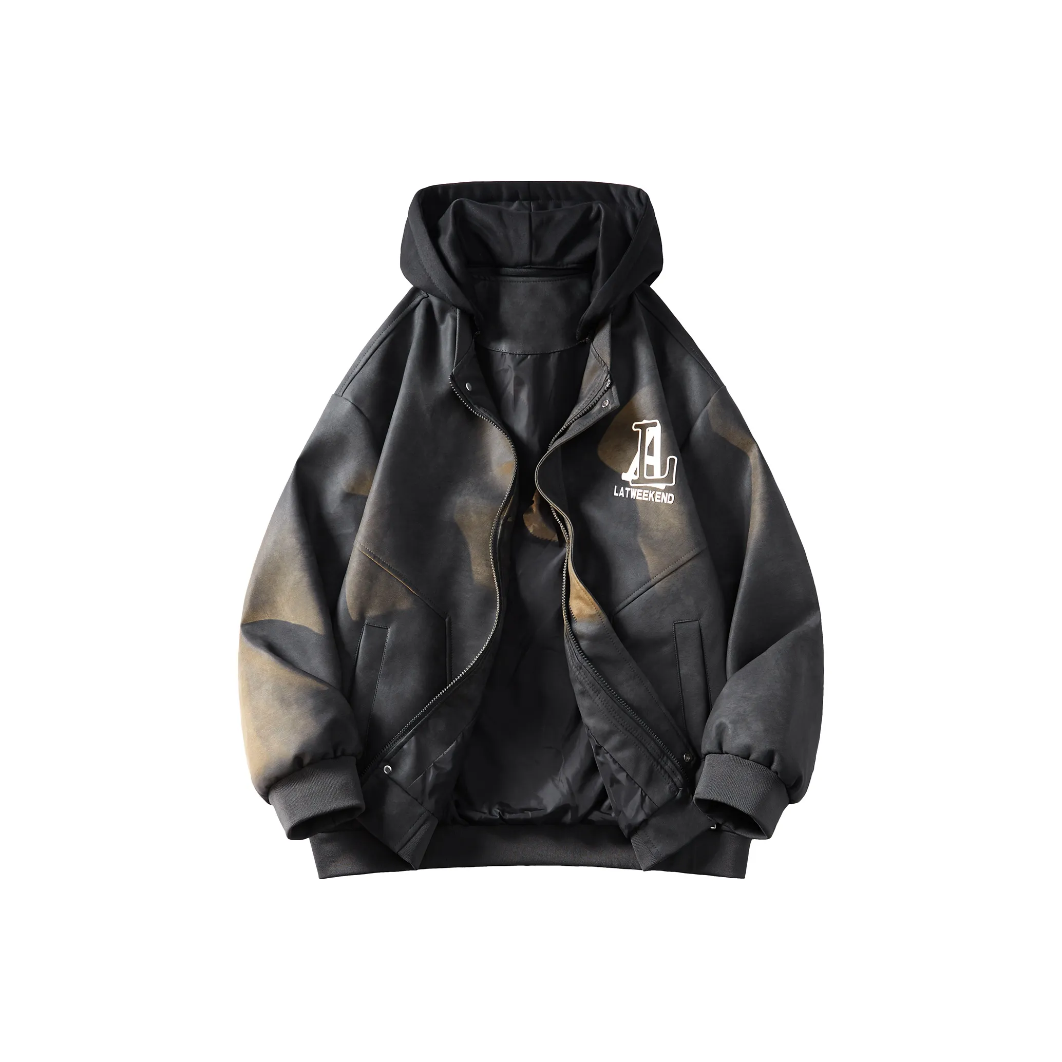LA'T.WEEKEND Кожа Куртка Унисекс