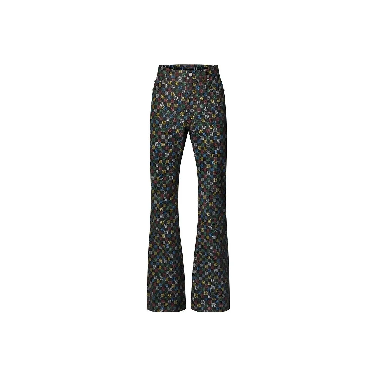 LOUIS VUITTON Damier Flared Denim Pants