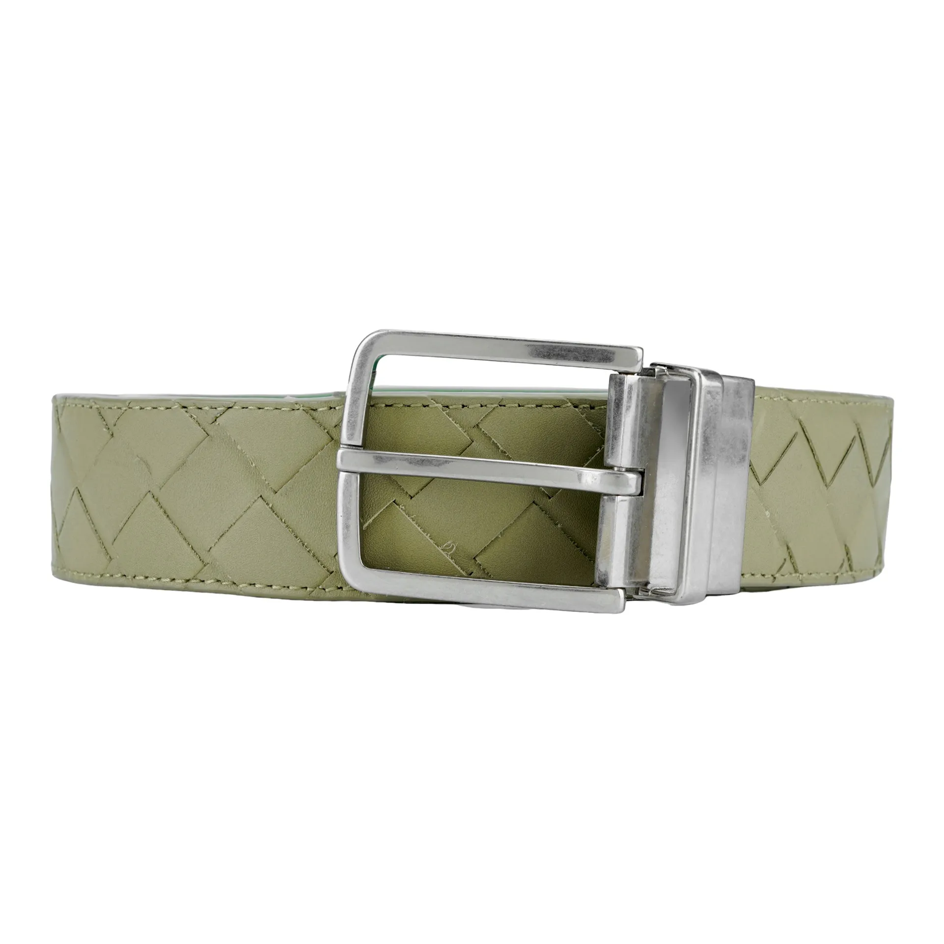 Bottega Veneta Cow Leather Belts Men's Width  3.5cm