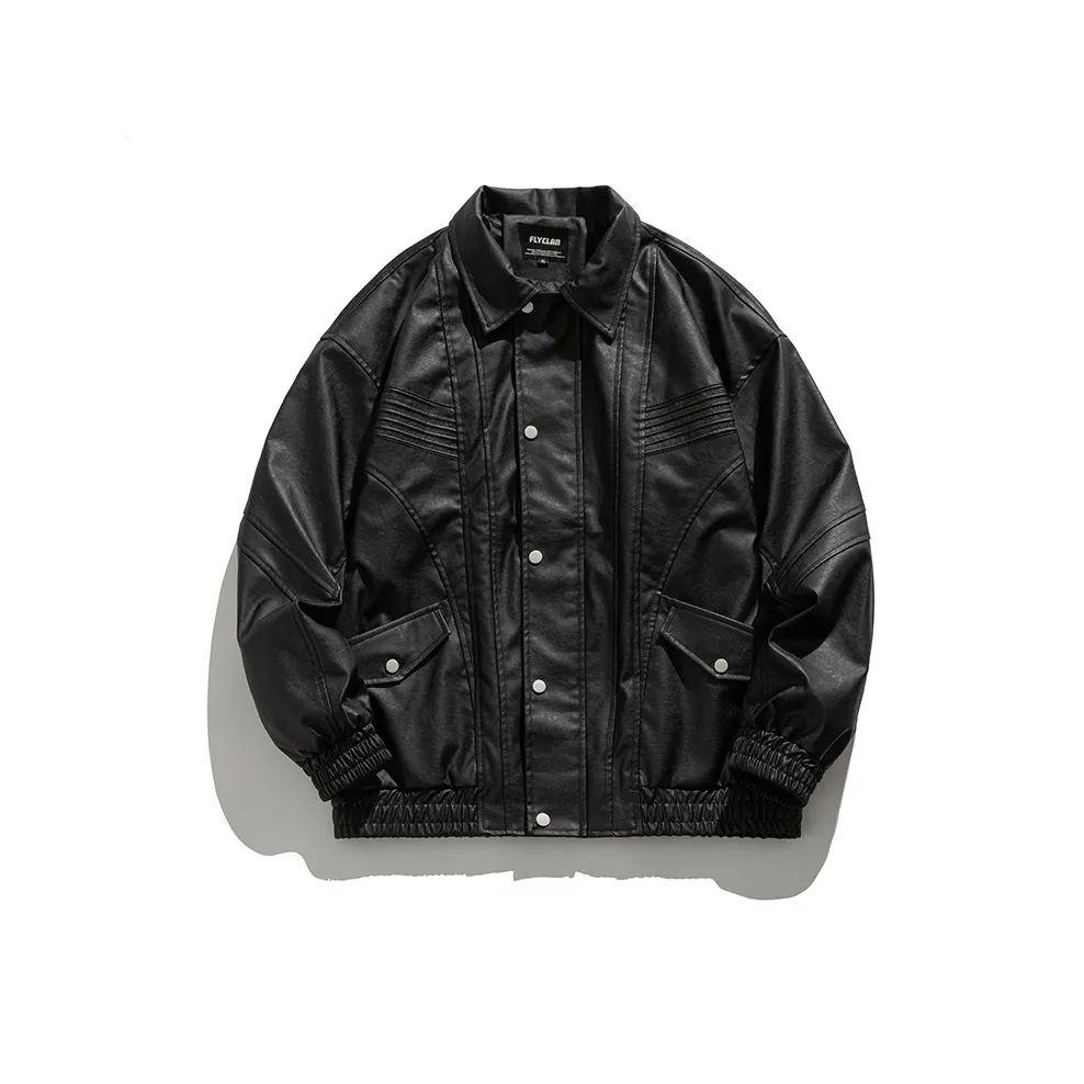 GTRG Leather Jacket Unisex Black