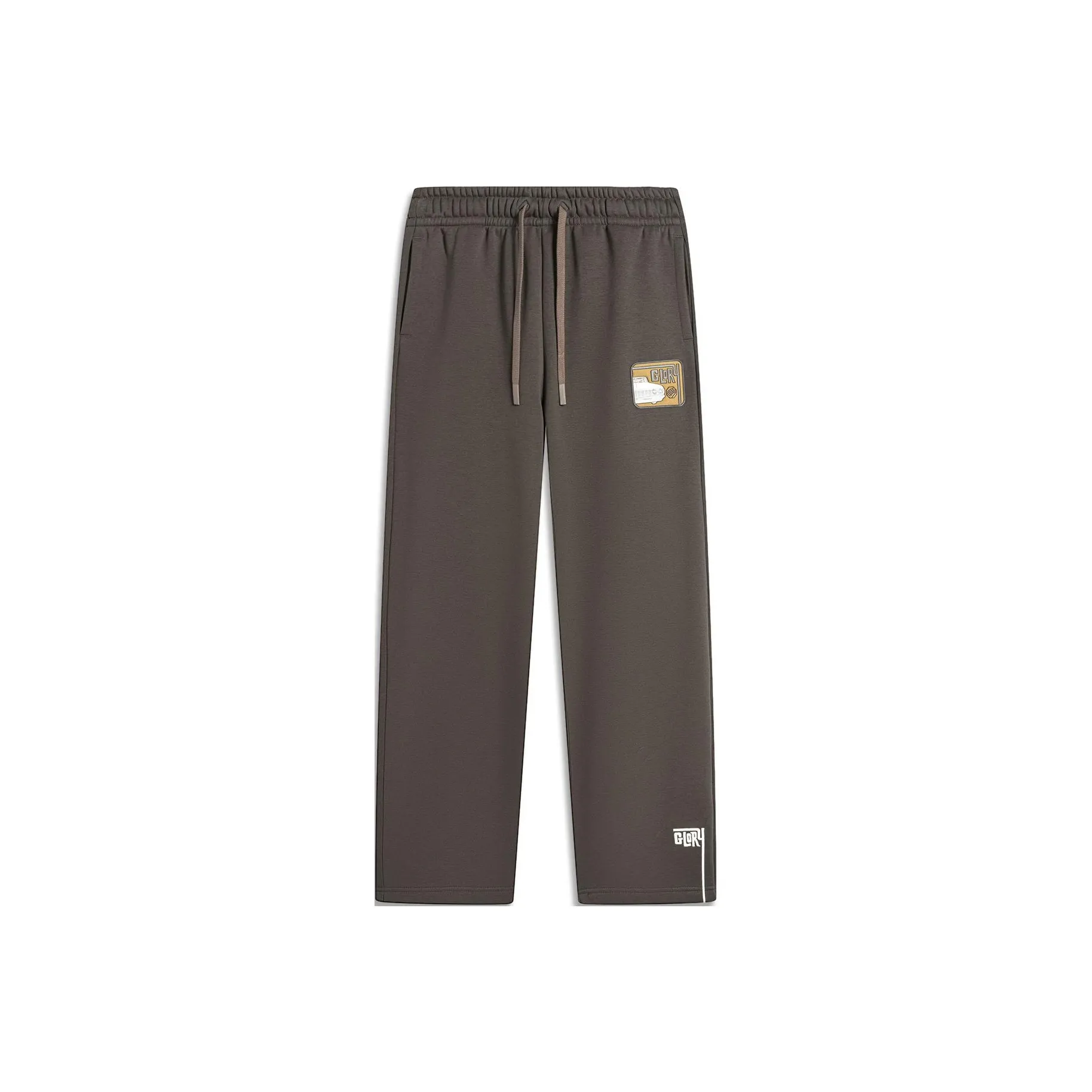 LiNing x MISTER CARTOON Badfive Knitted Sports Pants Men's Slate Brown