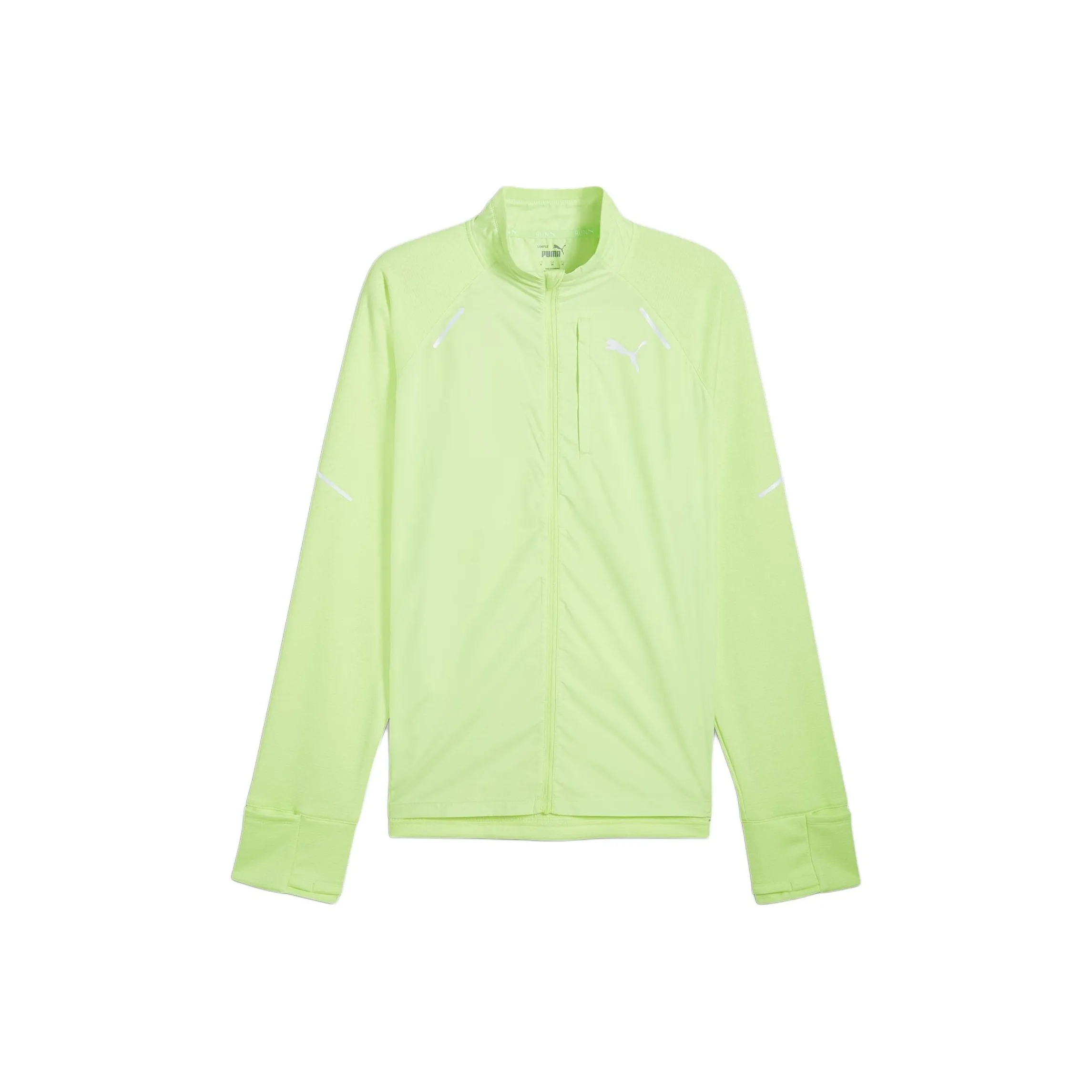 PUMA DRYCELL RUN Сетка Флис Куртки Пальто Мужской Сода Яблоко