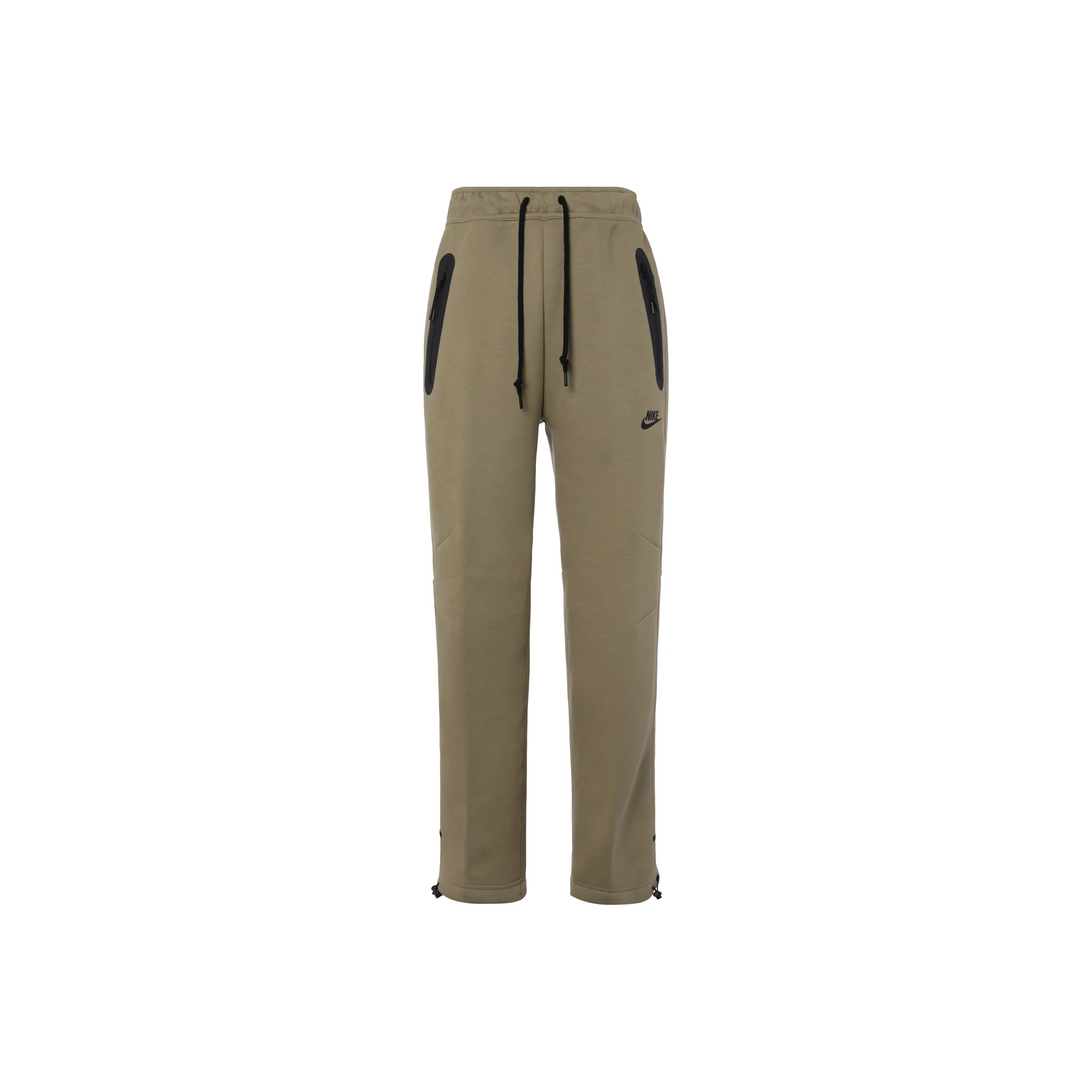 Nike Вязаные тренировочные штаны мужские оливково-зеленый черный