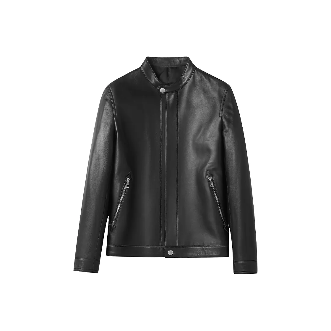 SINBOS Leather Jacket Men's Black