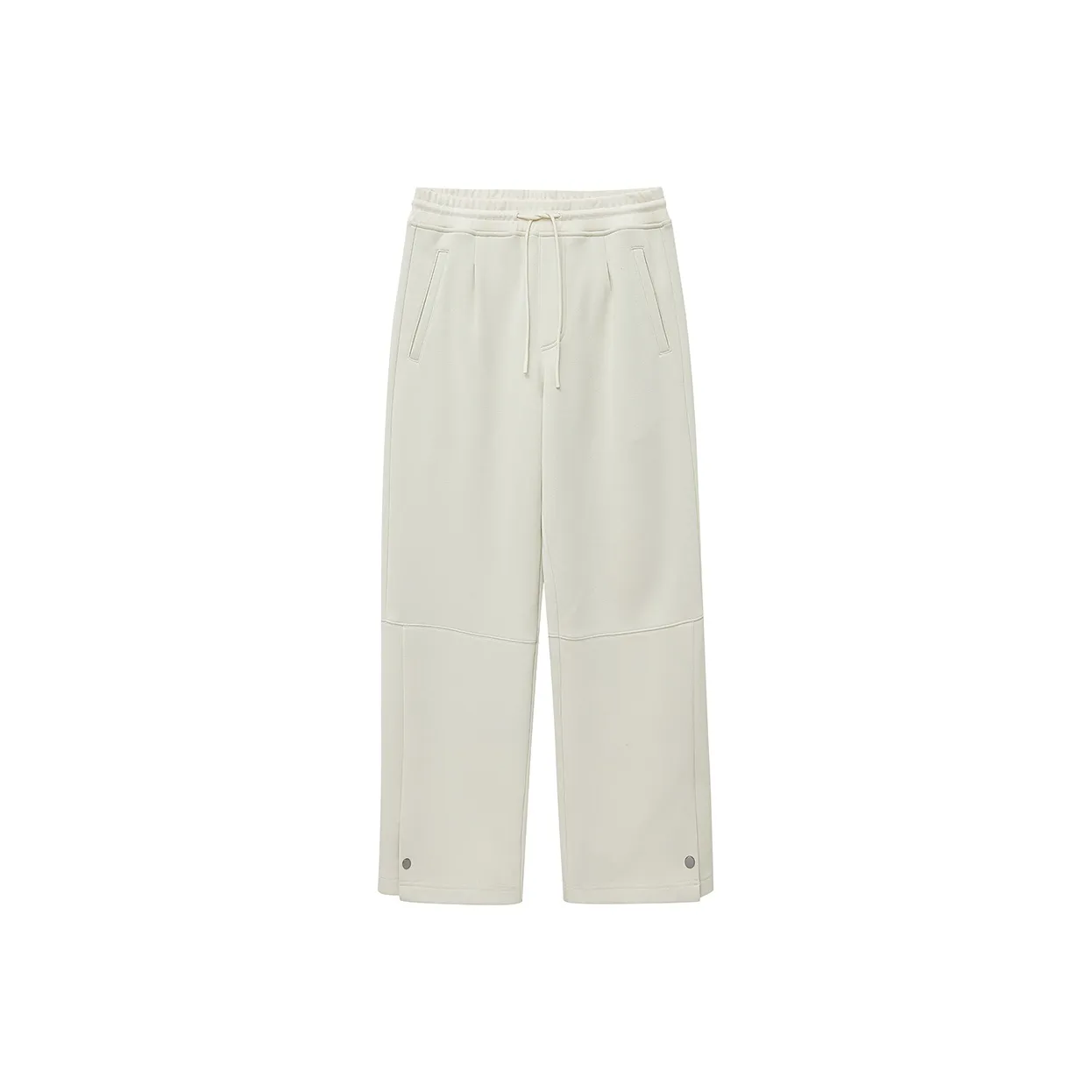 NANS STUDIO Straight Thickened And Fleece Lined Casual Pants Men's