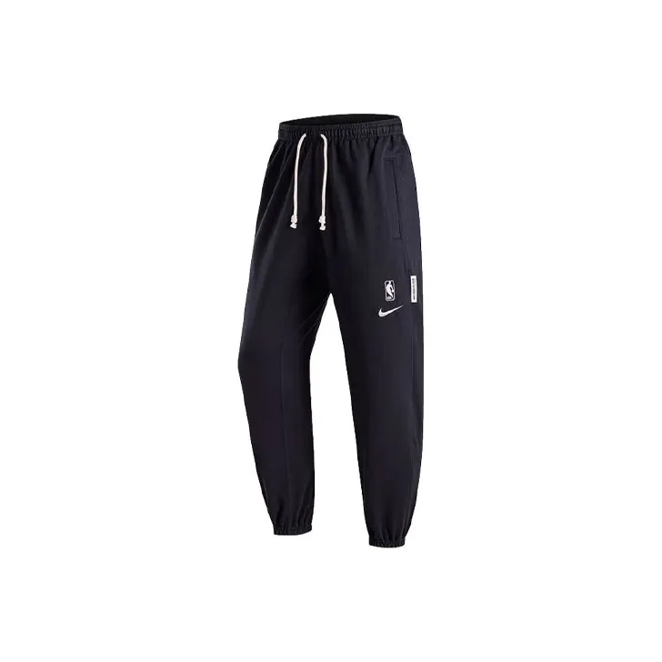 Nike Dri Fit Вязаные Тренировочные Штаны Мужские Черные