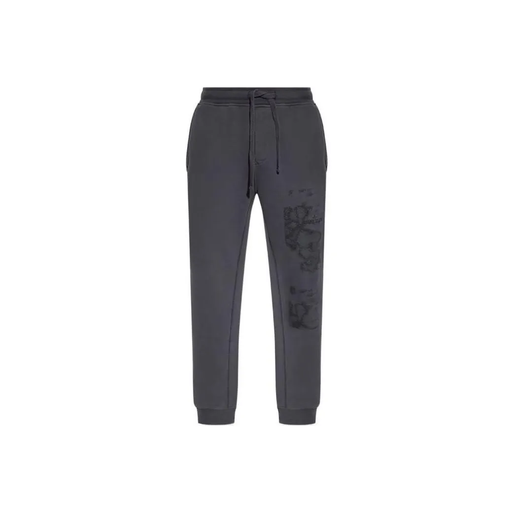 STONE ISLAND Knitted Sweatpants Men's Gray