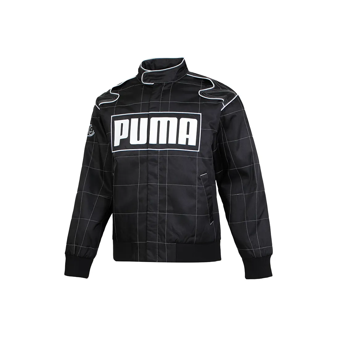 PUMA Хлопковый пуховик унисекс черного цвета