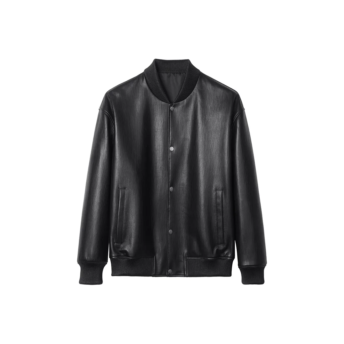 SINBOS Кожа Куртка Мужская Цвет сосновой сажи