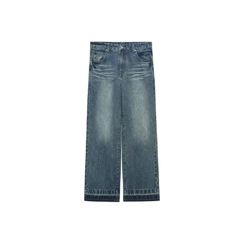 NANS STUDIO Blue/Washed Blue Мужские Джинсы