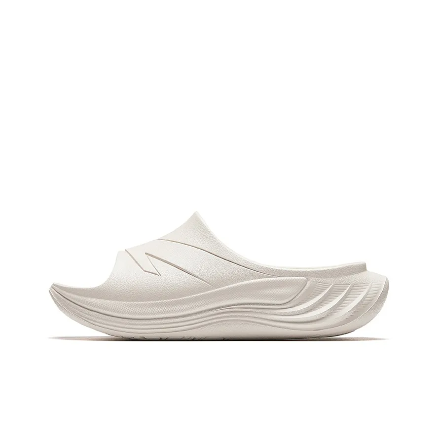 Anta Cushioning Odor Resistant Slide Slippers Men's Gray White