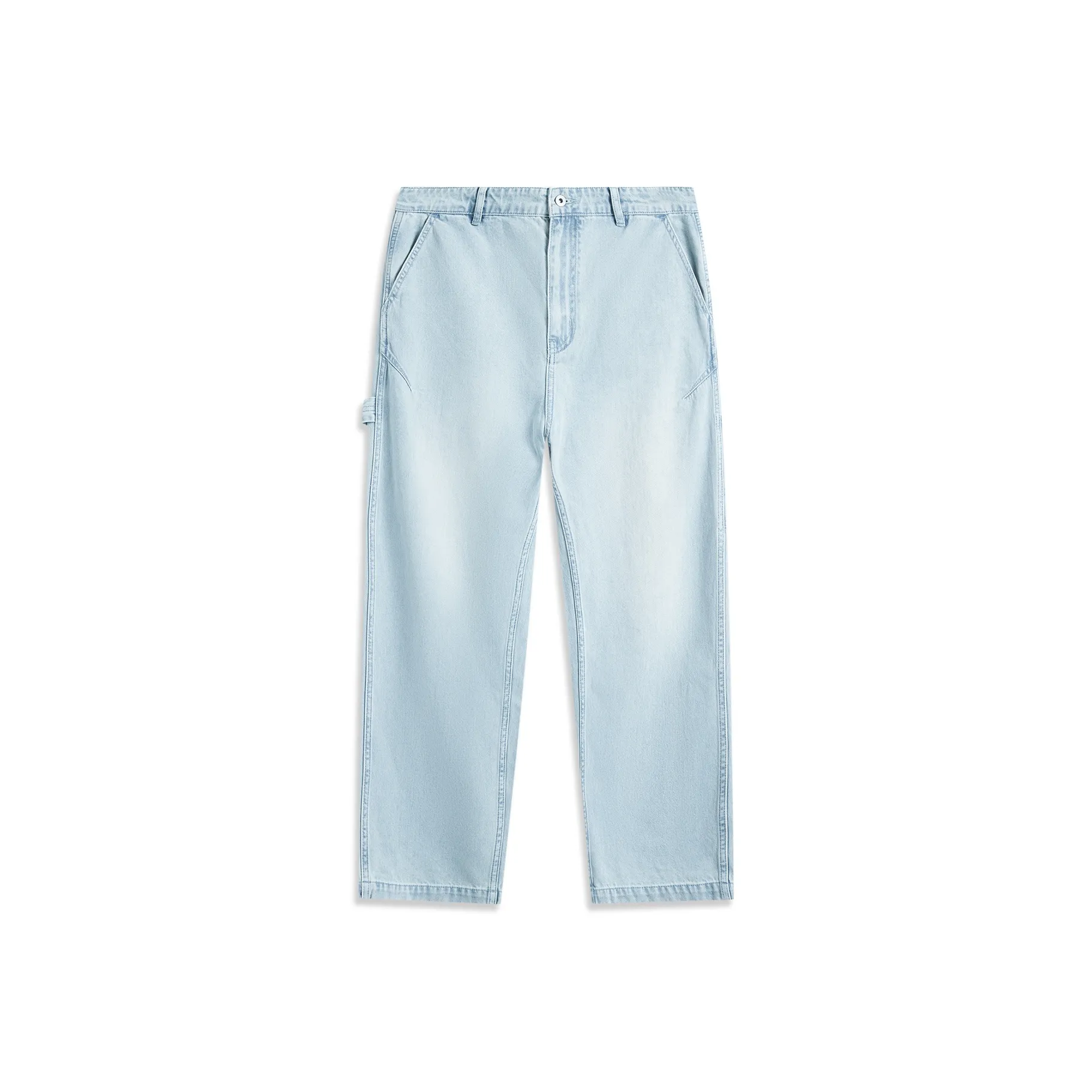 LINING Sports Life Collection Джинсы Мужские Выстиранный Синий Деним