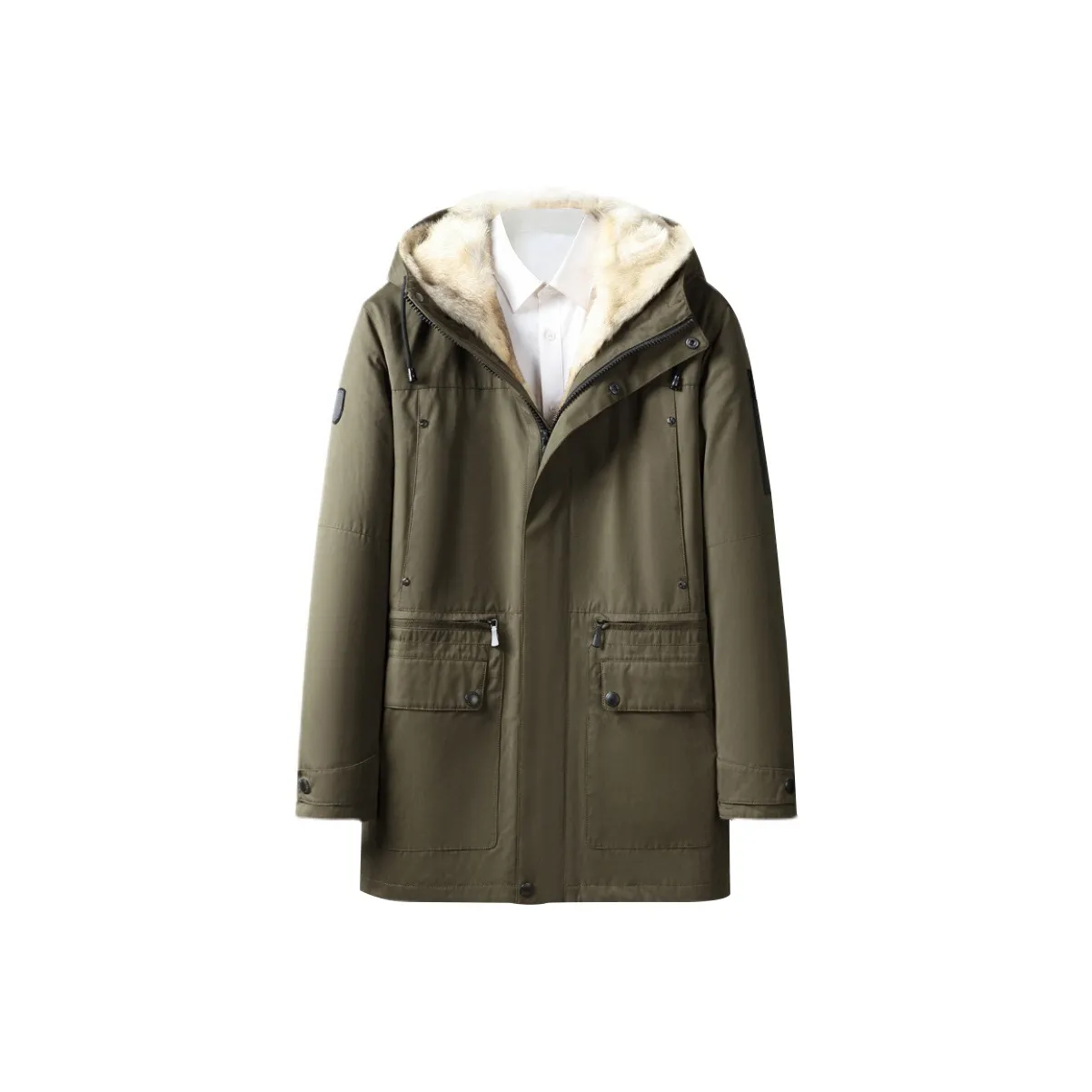 Devanro Furs Men's Army Green