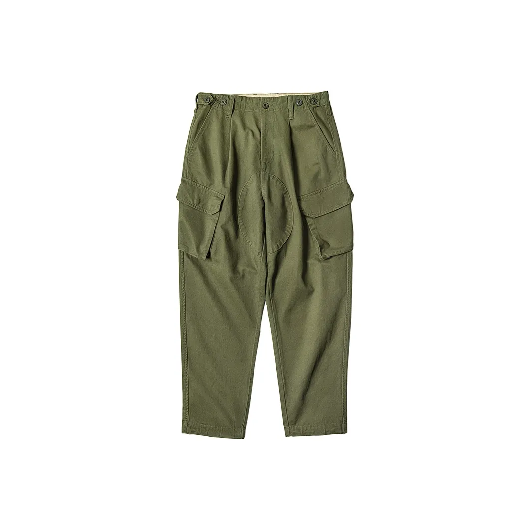 MADEN Повседневные брюки Мужские Армейский зеленый