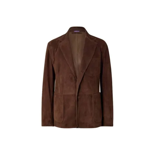 Ralph Lauren Purple Label Коричневый Мужские Кожаные Куртки