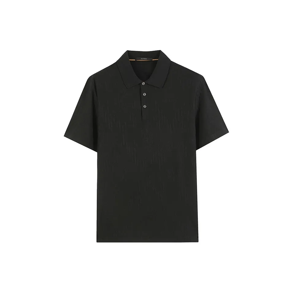 DAVID NAMAN Поло Мужское Черное