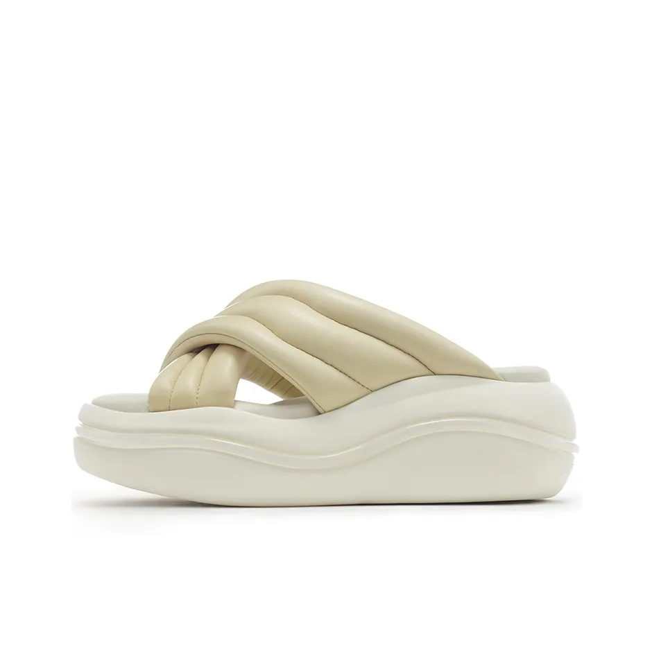 VITTORIO VENTURA Резина Пена Подошва Сандалы Тапочки Женские Светлый Абрикос