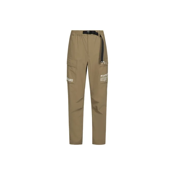 EVISU Casual Pants Men's Gray Khaki Color