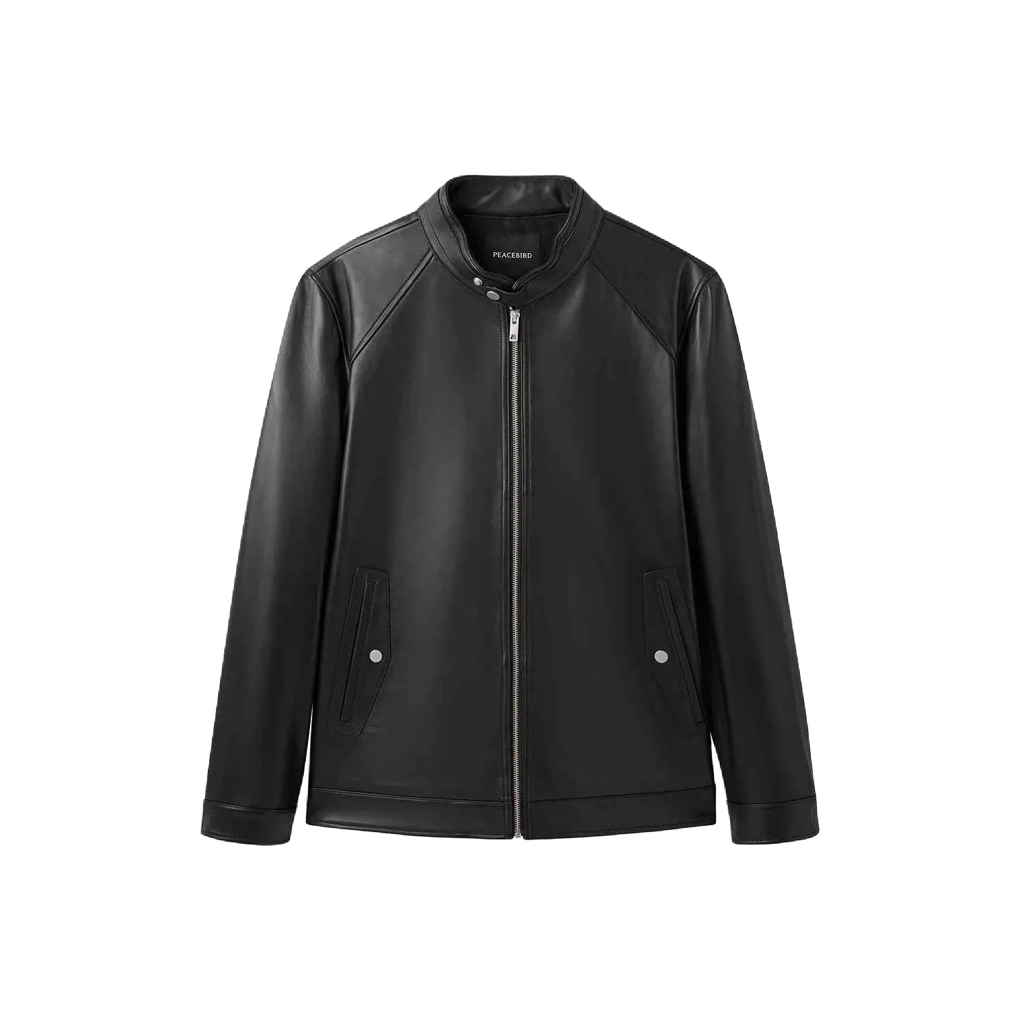 PEACEBIRD MEN Кожа Куртка Мужская Черная