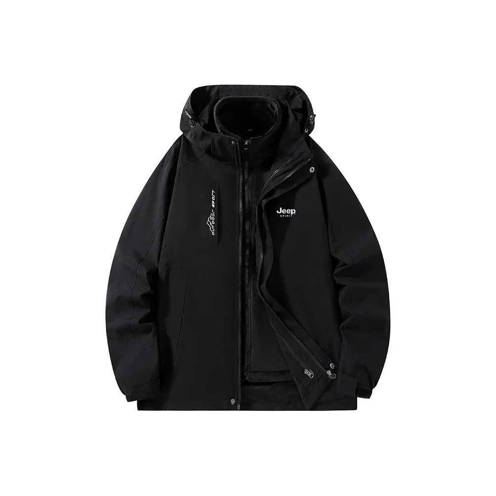 JEEP SPIRIT Windproof Breathable Wear-Resistant Warm Water-Repellent Rainproof Windbreaker Jacket Men's