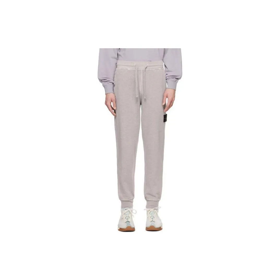 STONE ISLAND Knitted Sweatpants Men's Gray