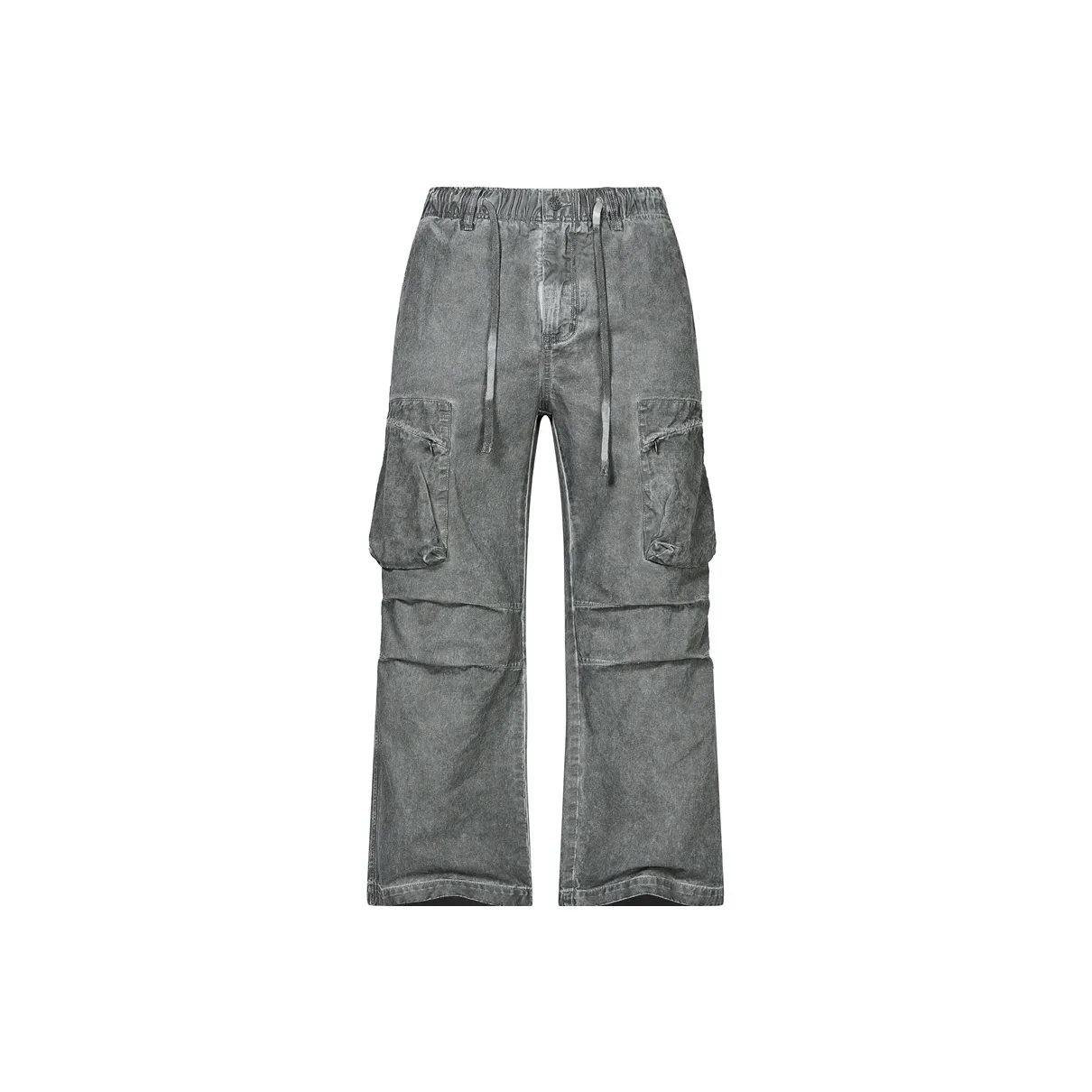 PEIMENG Cargo Pants Unisex Dark Gray