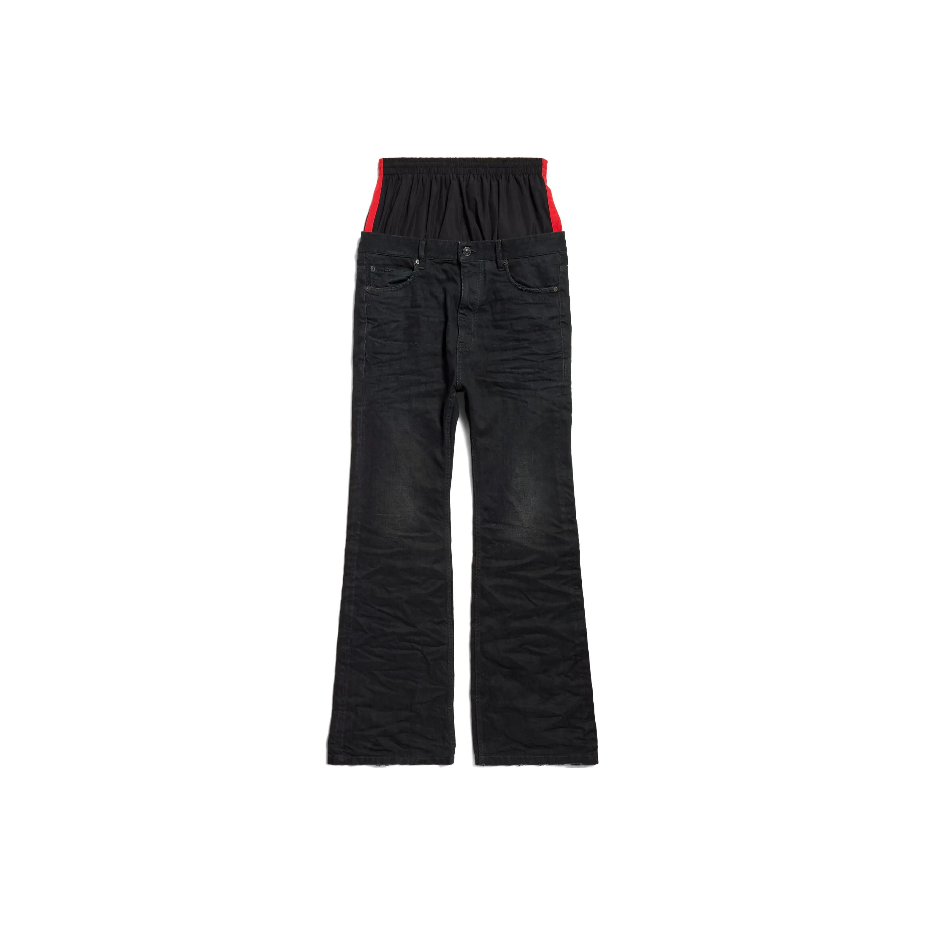 Balenciaga Layered Flared Jeans