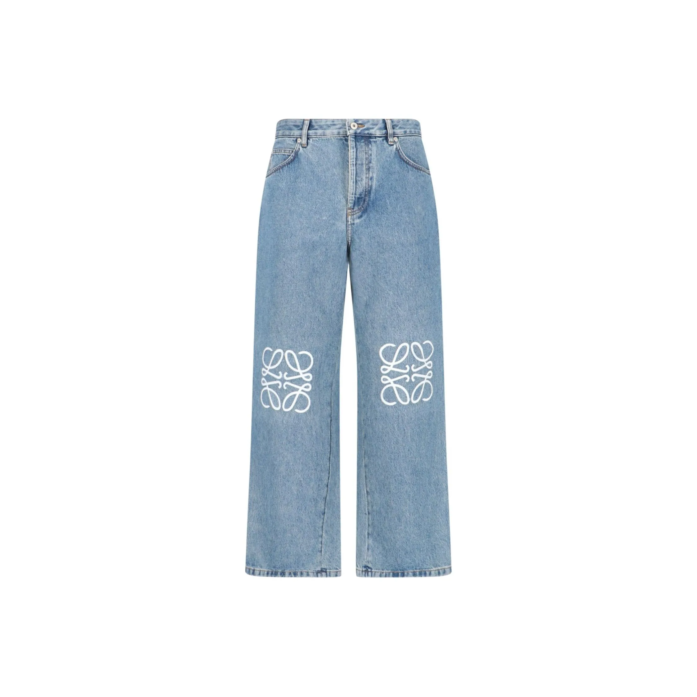 LOEWE Anagram Baggy Jeans In Denim