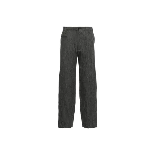 Yohji Yamamoto Pour Homme Серый Мужские Повседневные Брюки