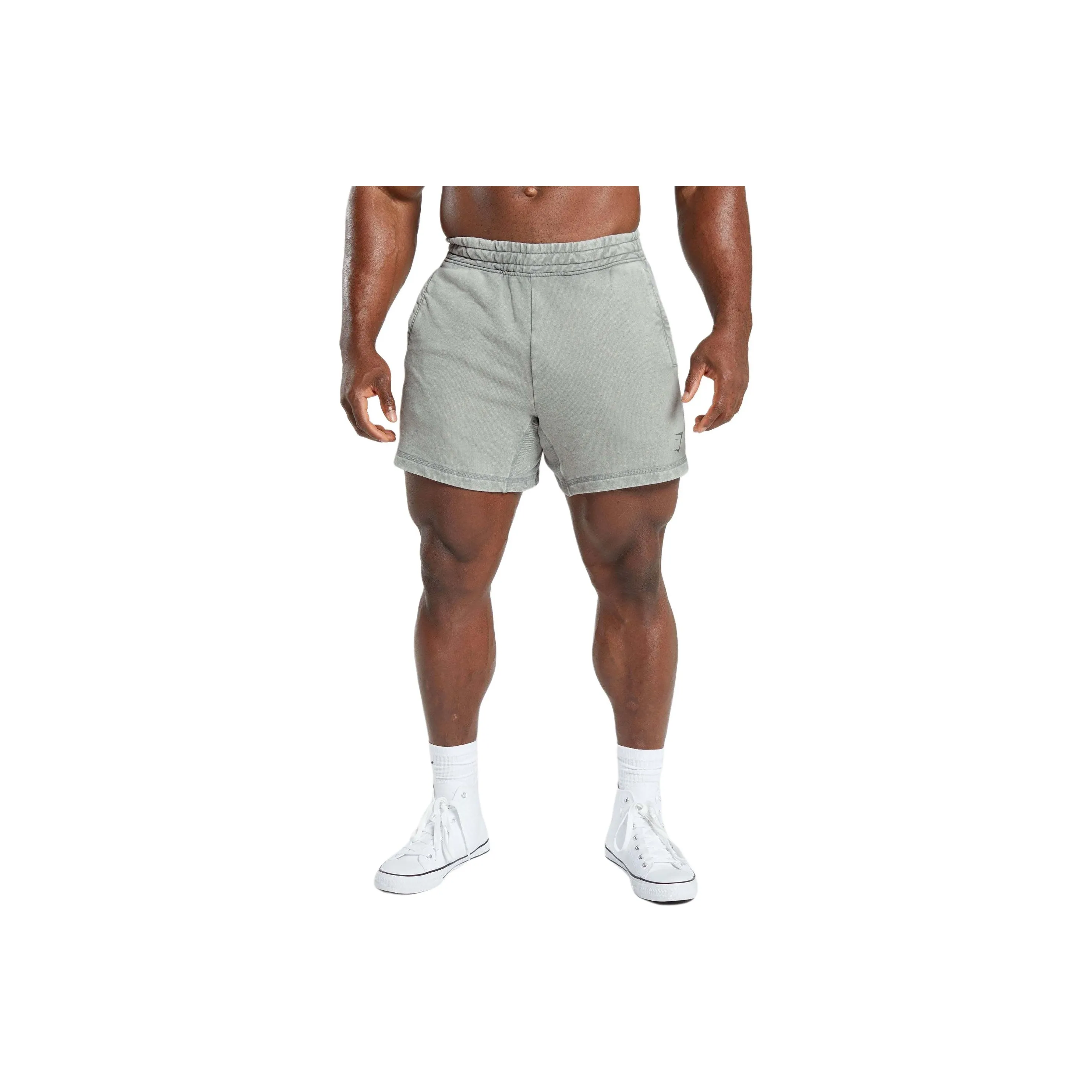 GYMSHARK Heritage 5' Шорты Повседневные шорты Мужские Дымчато-серый
