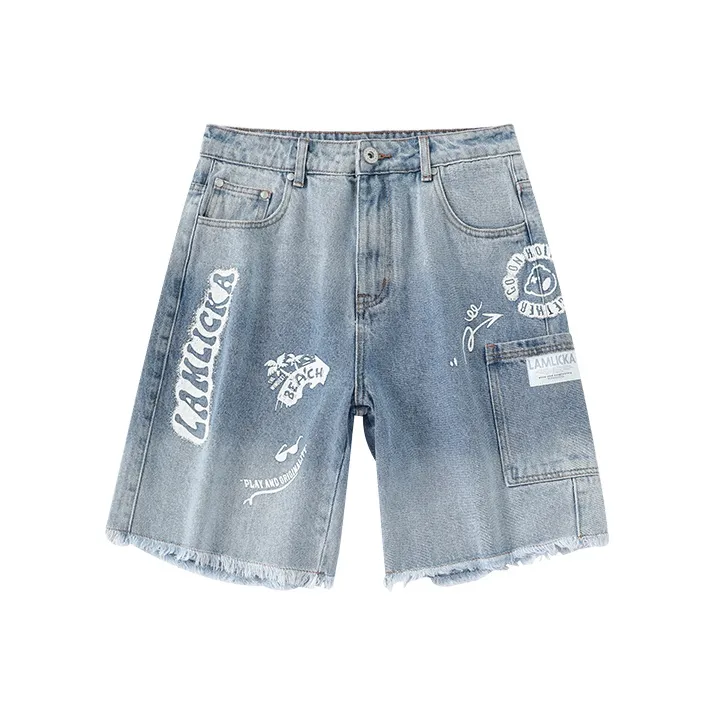 LAMLICKA Синие Унисекс Джинсовые Шорты