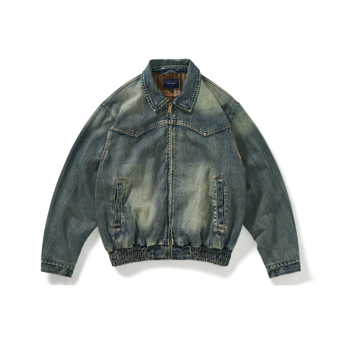 714STREET Куртка Унисекс Джинсовый Синий