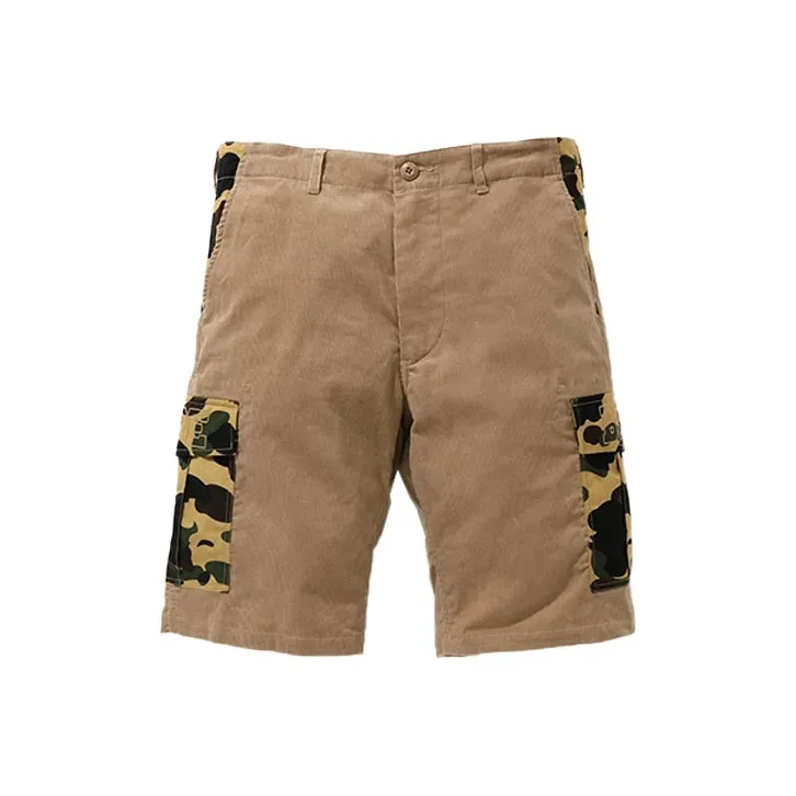 Bape 1st Camo Corduroy Wide 6Pocket Shorts