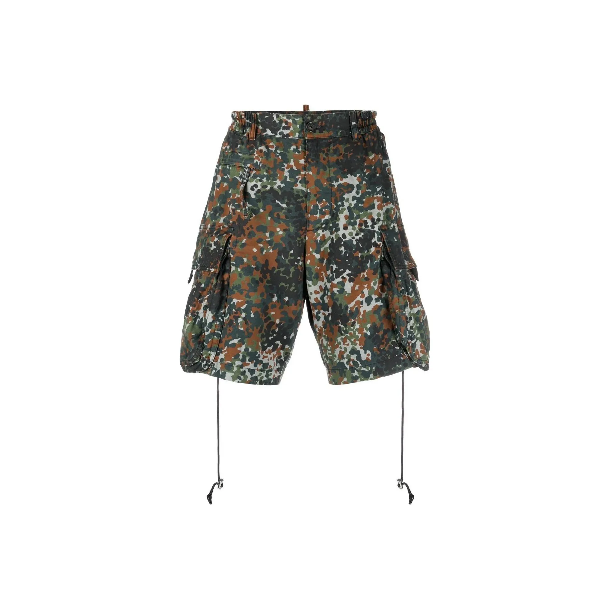 Dsquared2 Camouflage Printed Drawstring Hem Shorts