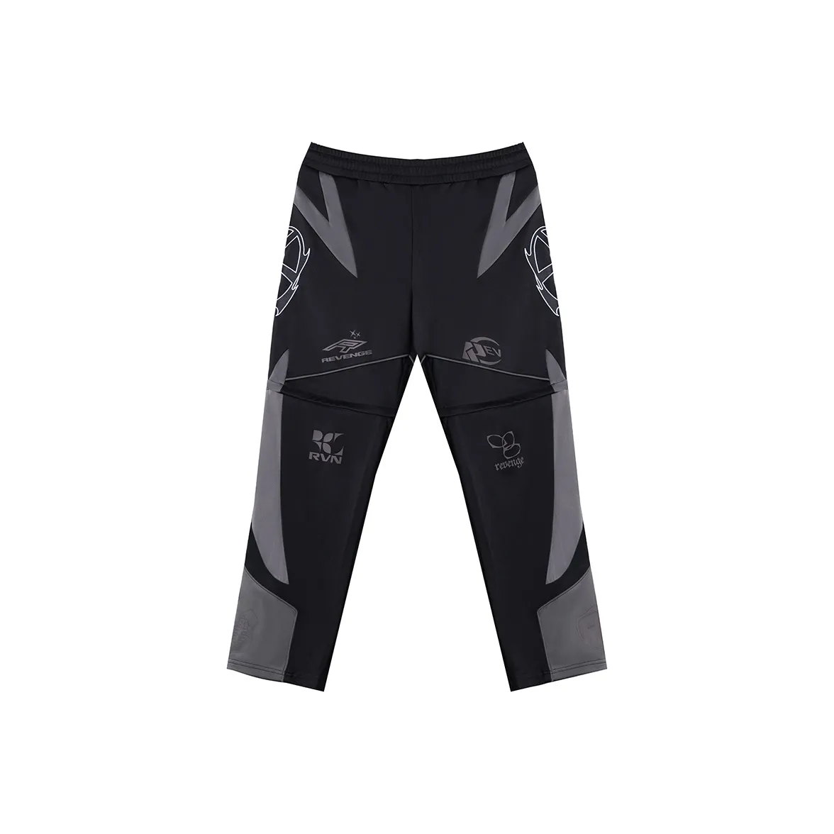 Revenge Casual Pants Unisex Black & Gray