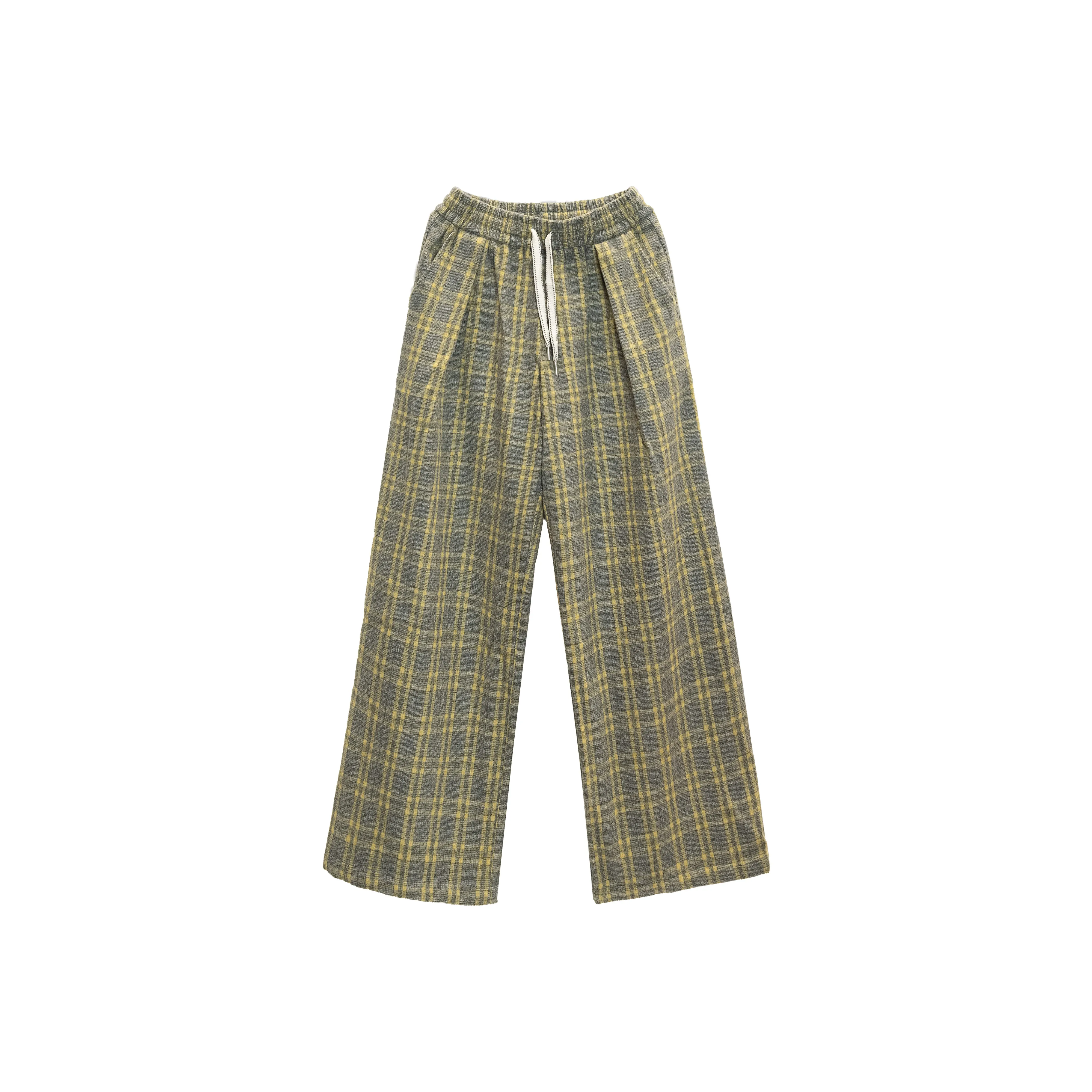 DBW DOUBLEWIN Повседневные брюки Унисекс Желтая клетка